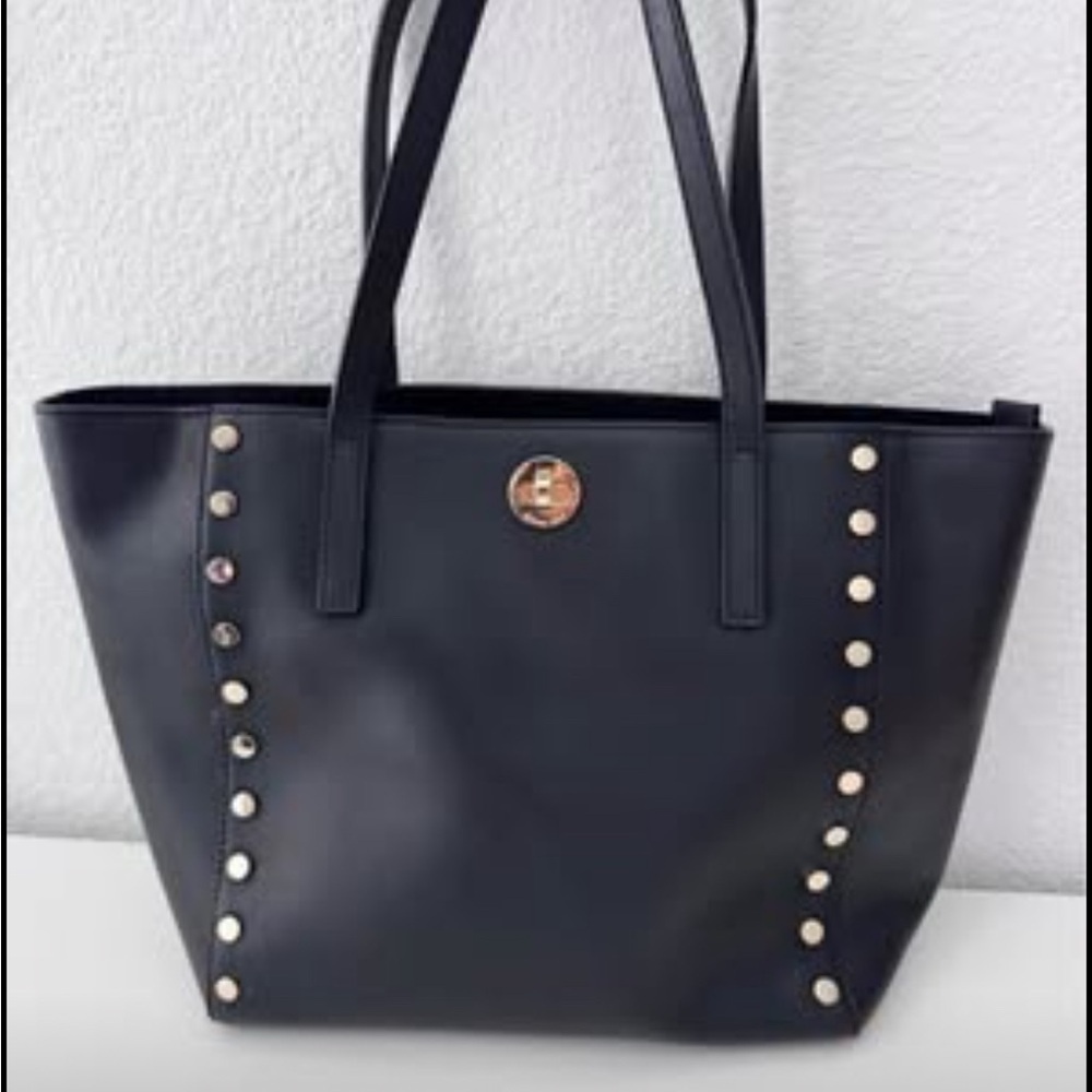 MICHAEL KORS Rivington Stud Black Tote Bag